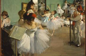 La classe de danse van Edgar Degas. Foto via het publieke domein