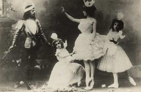 Odette, Siegfried en twee zwanen (Bolsjojtheater, 1901)